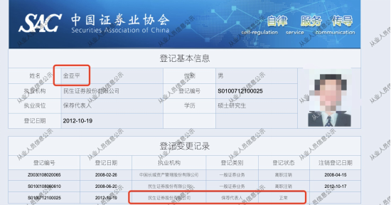多人遭证监会处罚：展翔被罚没1.59亿，民生证券保荐代表人金亚平从业17年违规炒股16年被罚没1000万