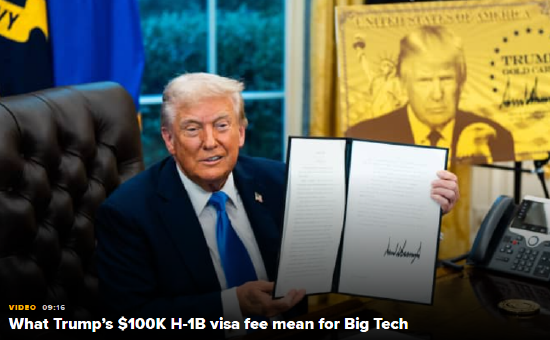 特朗普对H-1B签证的改革如何影响大型科技公司
