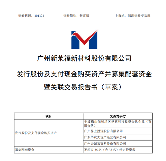 重大资产重组！301323，拟购入稀土永磁资产