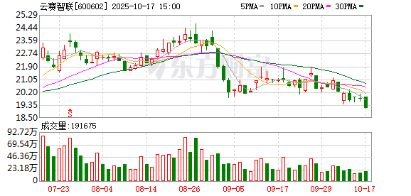 云赛智联：2025年第三季度归属于上市公司股东的净利润同比增长10.81%