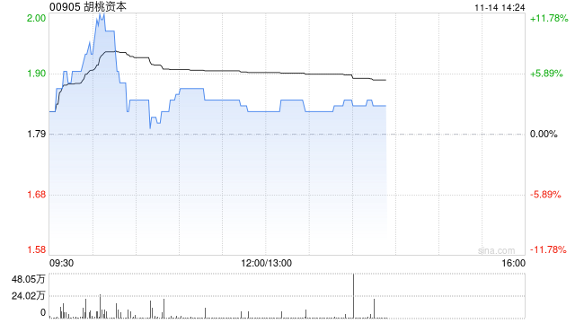 胡桃资本10月末每股综合资产净值约为0.162港元