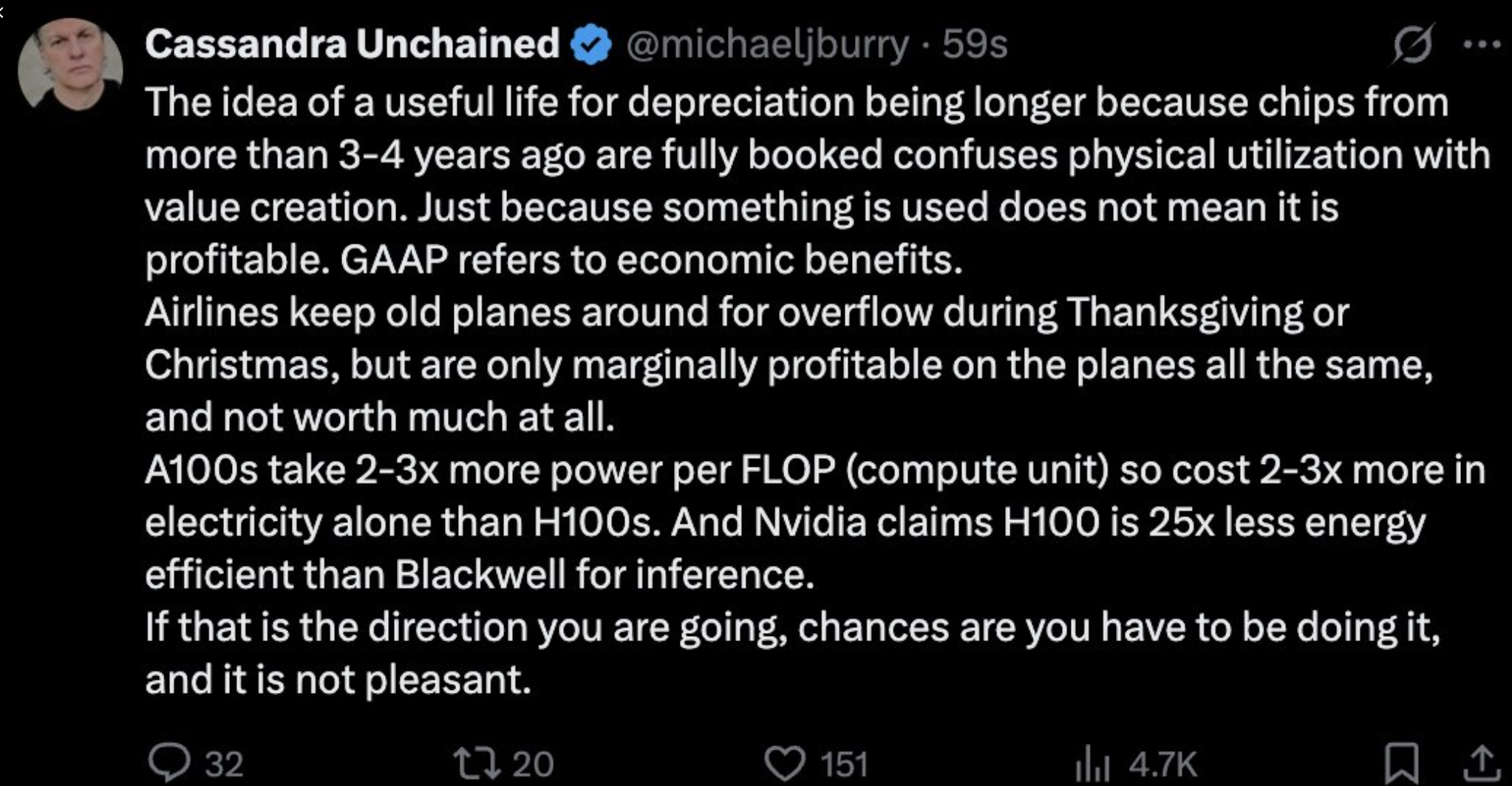 英伟达财报也扫不清担忧？“大空头”警告：AI真实需求少得可怜！