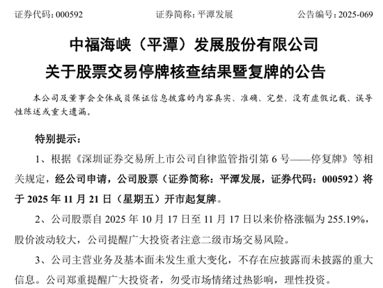 明日复牌!两大牛股,核查完成!