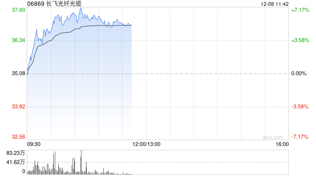 光通信概念股逆市走高 长飞光纤光缆及汇聚科技均涨逾6%-313啦实用网