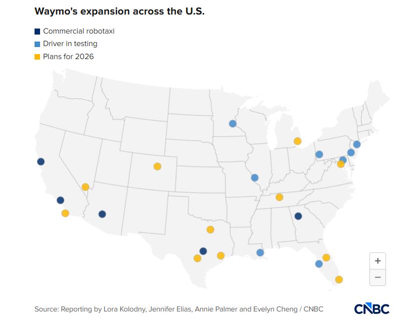 Waymo据称洽谈新融资,估值至少近千亿美元-313啦实用网