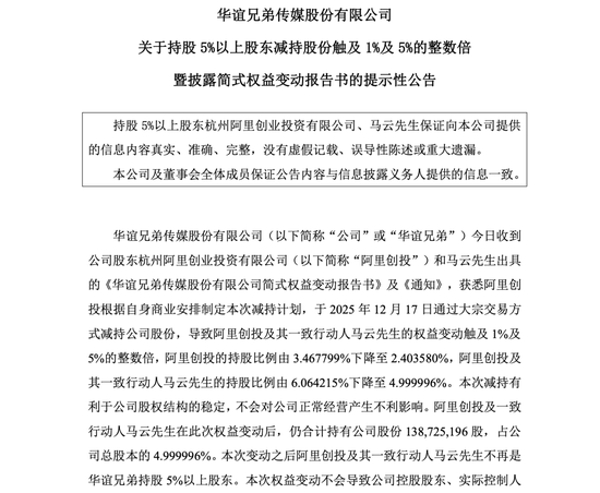 突发！马云减持！-313啦实用网