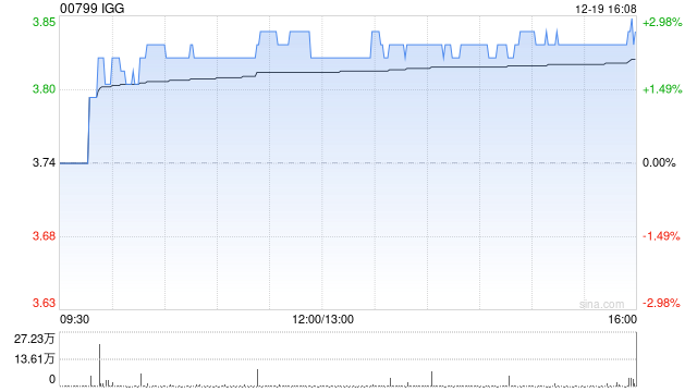 IGG于12月19日斥资42.26万港元回购11万股-313啦实用网