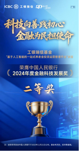 科技赋能养老投资，打造智能投资管理新标杆——工银瑞信基金荣膺中国人民银行金融科技发展奖-313啦实用网