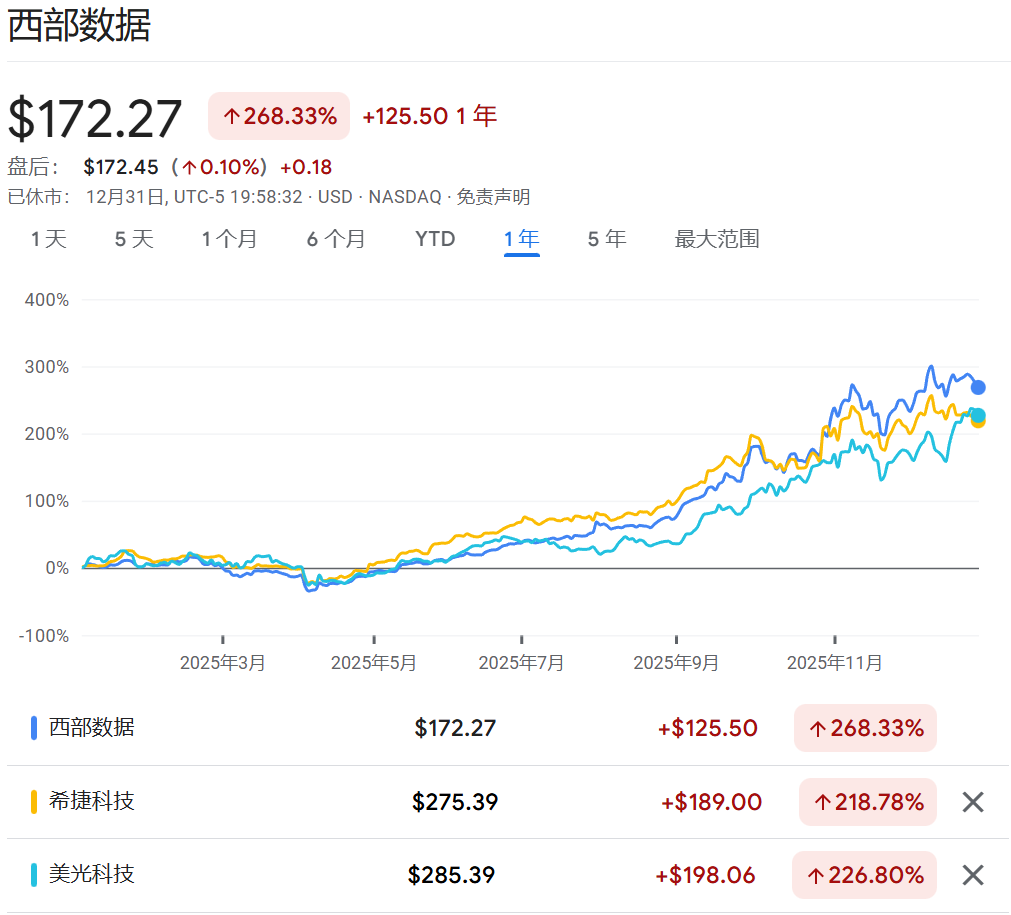2025年美股最强Top 10，存储占了3只-313啦实用网