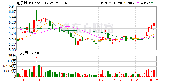 电子城：截至2026年1月9日公司股东户数42025户-313啦实用网