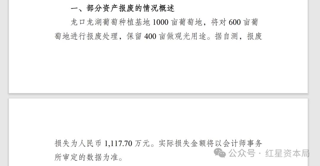 业绩变脸！要砍掉600亩葡萄藤，“有机葡萄酒第一股”预告净利润由盈转亏，至多亏损6600万元！