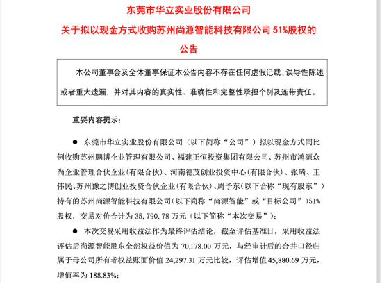 距前次收购终止不足一个月,华立股份再遭监管问询,计划4750万港元拿下升辉清洁19%股权