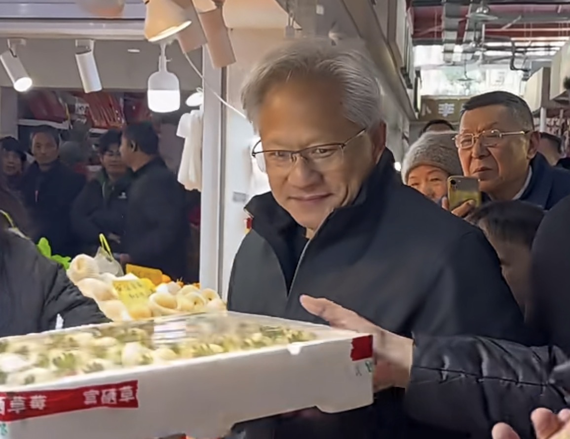 上海买个菜竟能偶遇黄仁勋？网友直呼“不得了”！-313啦实用网