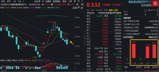 政策开路+资金“抄底”，港股通创新药ETF（520880）六连跌终结，新一轮行情即将启动？-313啦实用网