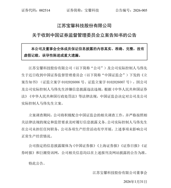 002514、300087，被证监会立案！-313啦实用网