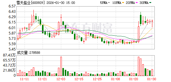 雪天盐业:预计2025年归母净利润为4960万元至7440万元-313啦实用网