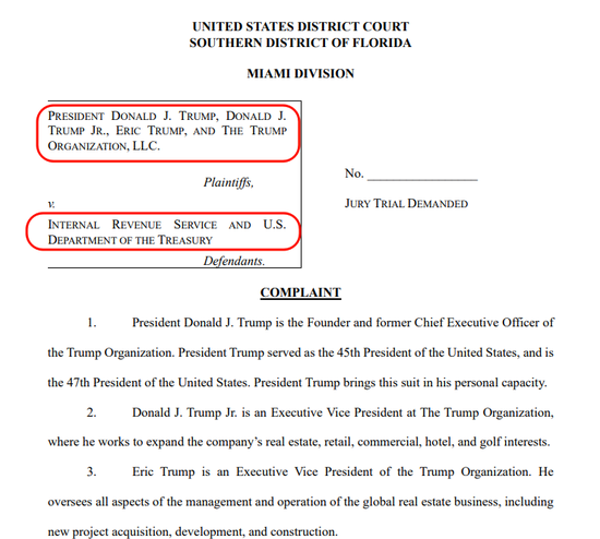 “避税大师”特朗普起诉美国税局和财政部,索赔100亿美元-313啦实用网
