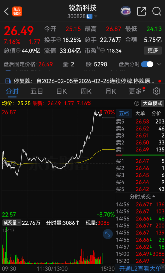 停牌前暴涨！300828，重大资产重组-313啦实用网