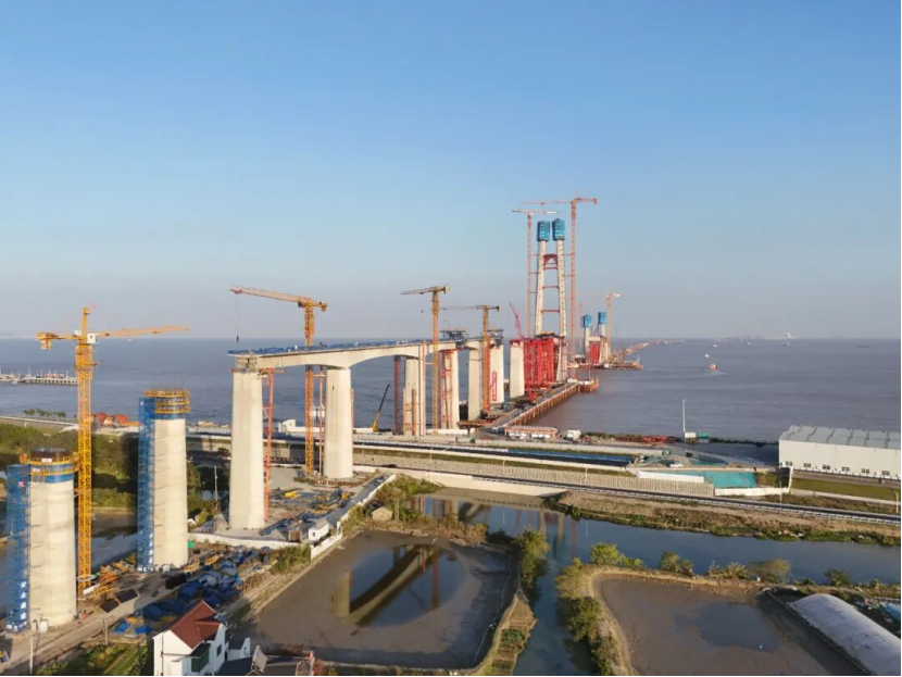 杭州湾跨海铁路大桥攻克五项“世界第一”挑战 2027年底具备开通条件-313啦实用网