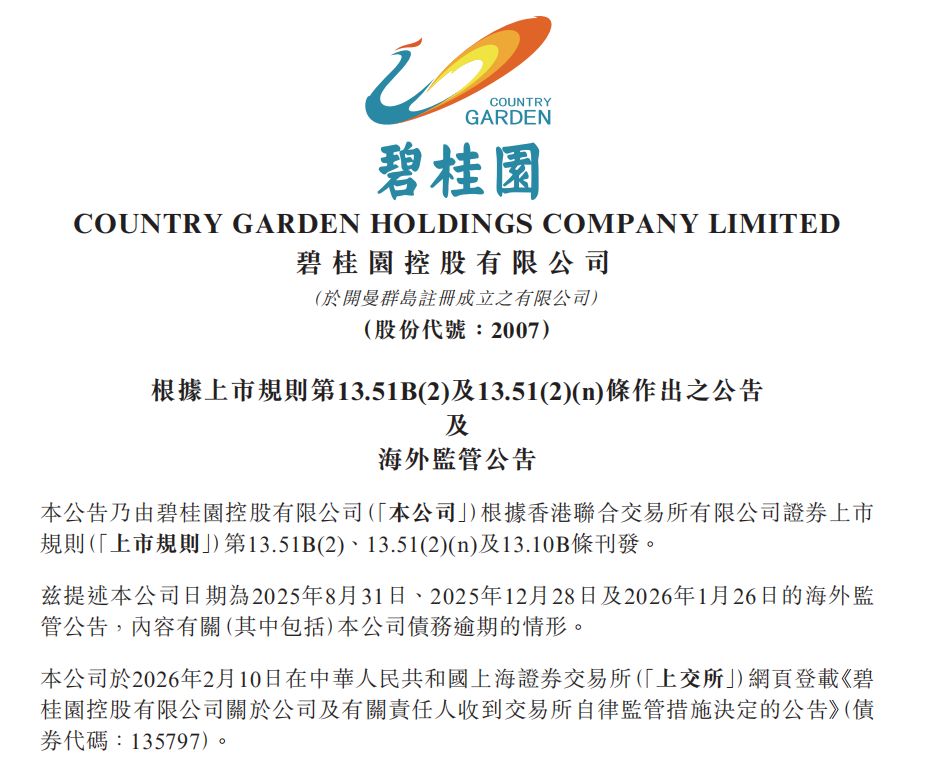 杨惠妍收到上交所纪律处分决定书！碧桂园最新公告，解释原因-313啦实用网