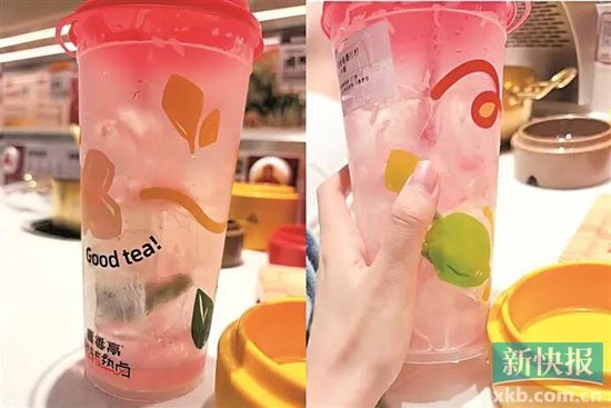一杯果茶将近3/4是冰块 盛香亭被质疑“冰块刺客”-313啦实用网