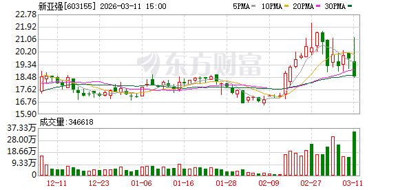 新亚强振幅15.46%，沪股通净买入1294.10万元-313啦实用网