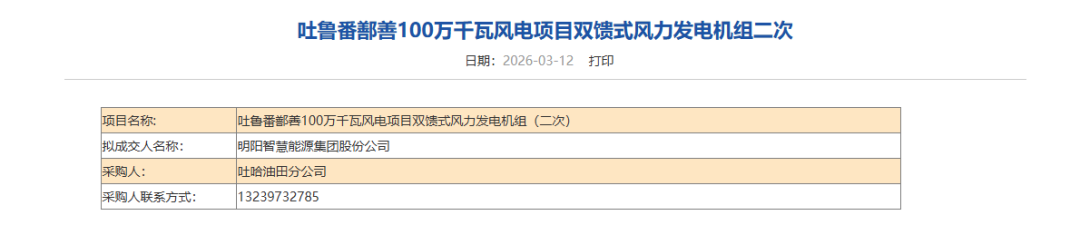 明阳智能预中标百万千瓦风机大单-313啦实用网
