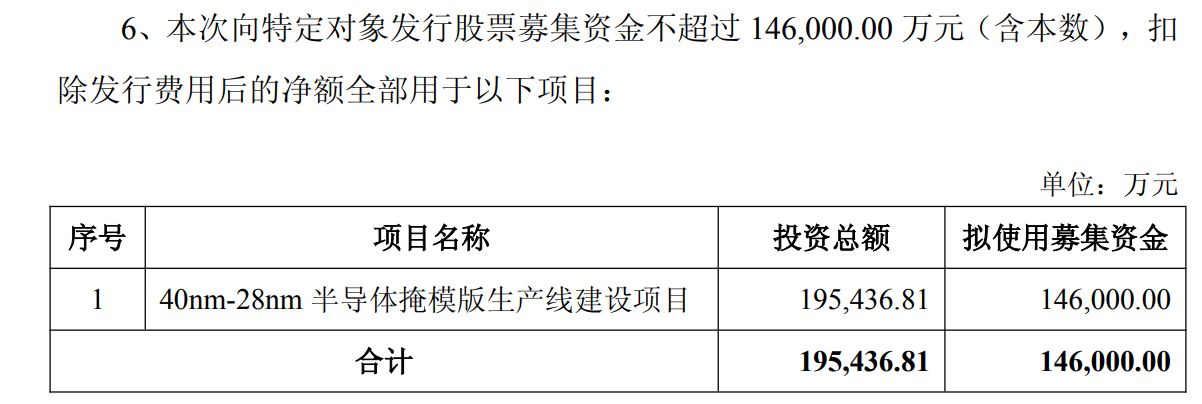 龙图光罩拟竞价发行募资14.6亿元，剑指国内半导体产业链空白点-313啦实用网