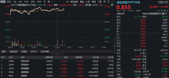 净利同比翻倍，药明康德AH股暴涨！华宝基金港股通医疗ETF摸高3.66%，医疗ETF反弹逾2%，近5日巨量吸金13亿-313啦实用网