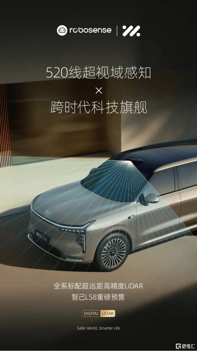 45分钟破万！标配速腾聚创520线数字化激光雷达，智己LS8开启预售-313啦实用网