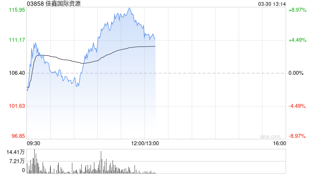 佳鑫国际资源午前涨超6% 全年扭亏为盈赚3.05亿港元-313啦实用网