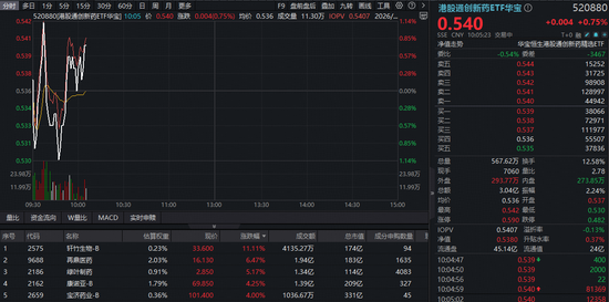 单日暴涨7%之后，港股通创新药ETF华宝（520880）再度逆市表现！ 机构提示黄金窗口期-313啦实用网