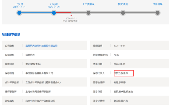 蓝箭航天中止后，保代也突然从中金公司离职，发生了什么？-313啦实用网
